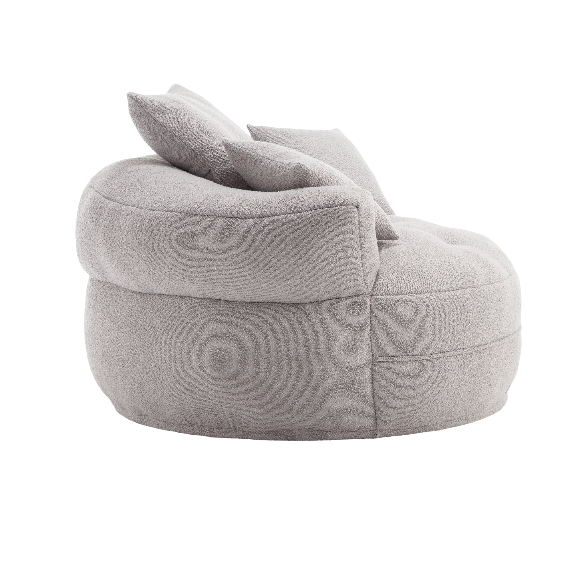 Chenille Sponge single sofa,No Assembly Required,Fluffy Modern Sleeper