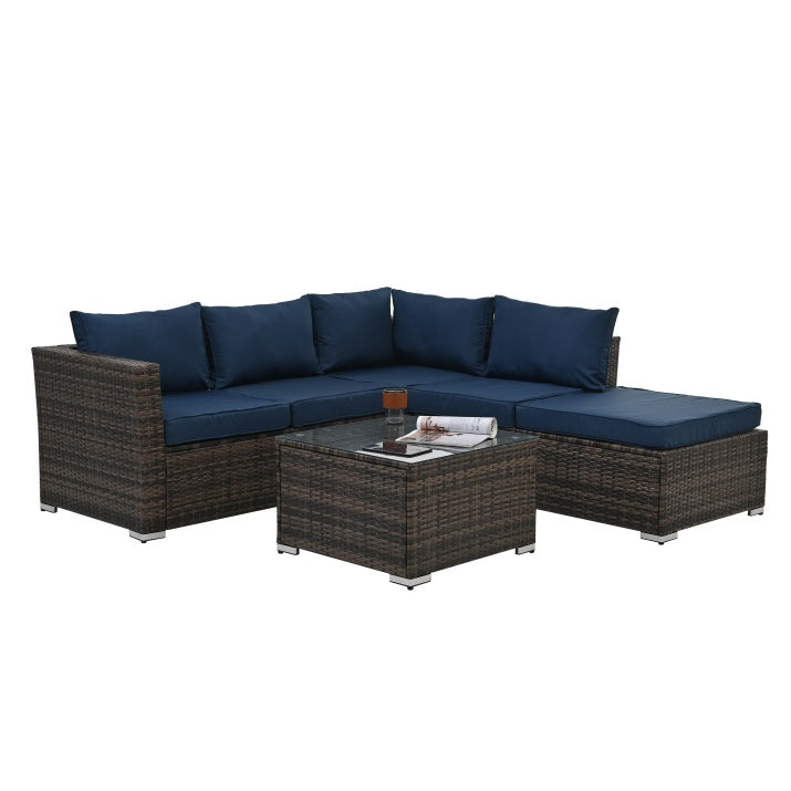 Patio Furniture, Outdoor Furniture, Seasonal PE Wicker Furniture, 4