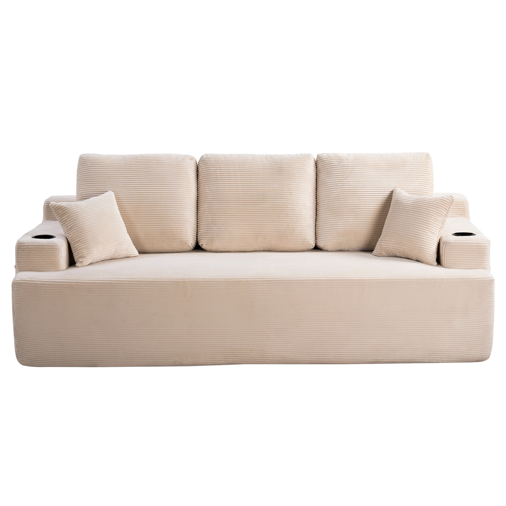 87 In 3-Seater Sofa For Living Room, Comfy Couches With Deep Seat,