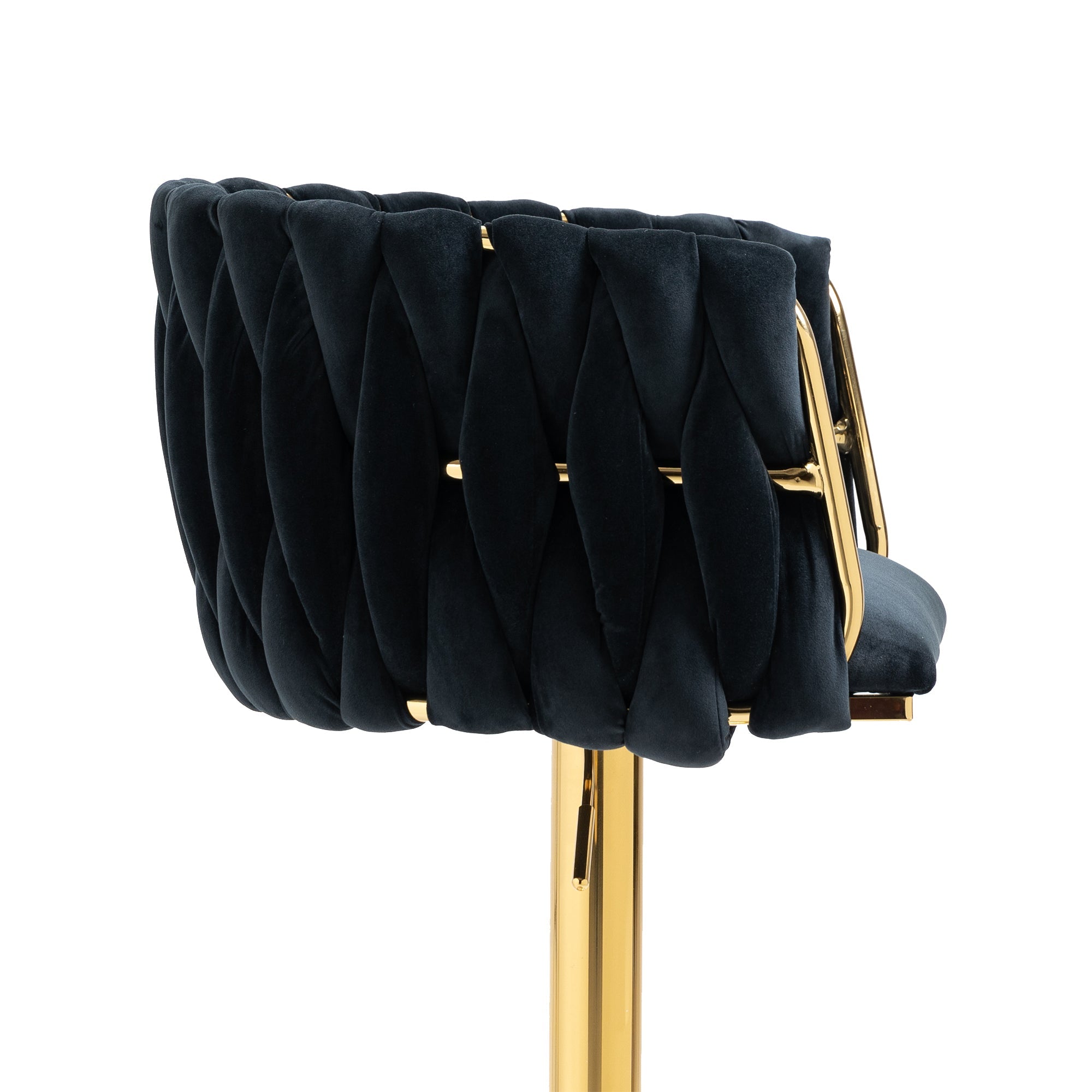 Vintage Bar Stools with Back and Footrest Counter Height Dining Chairs