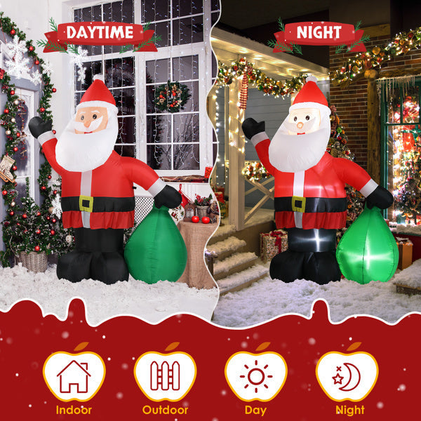 6ft Santa Claus LED Christmas Inflatable Decoration