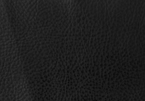 Two 38inches Black Faux Leather and Metal Dining Chairs