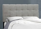 Full Size Beige Linen Bed