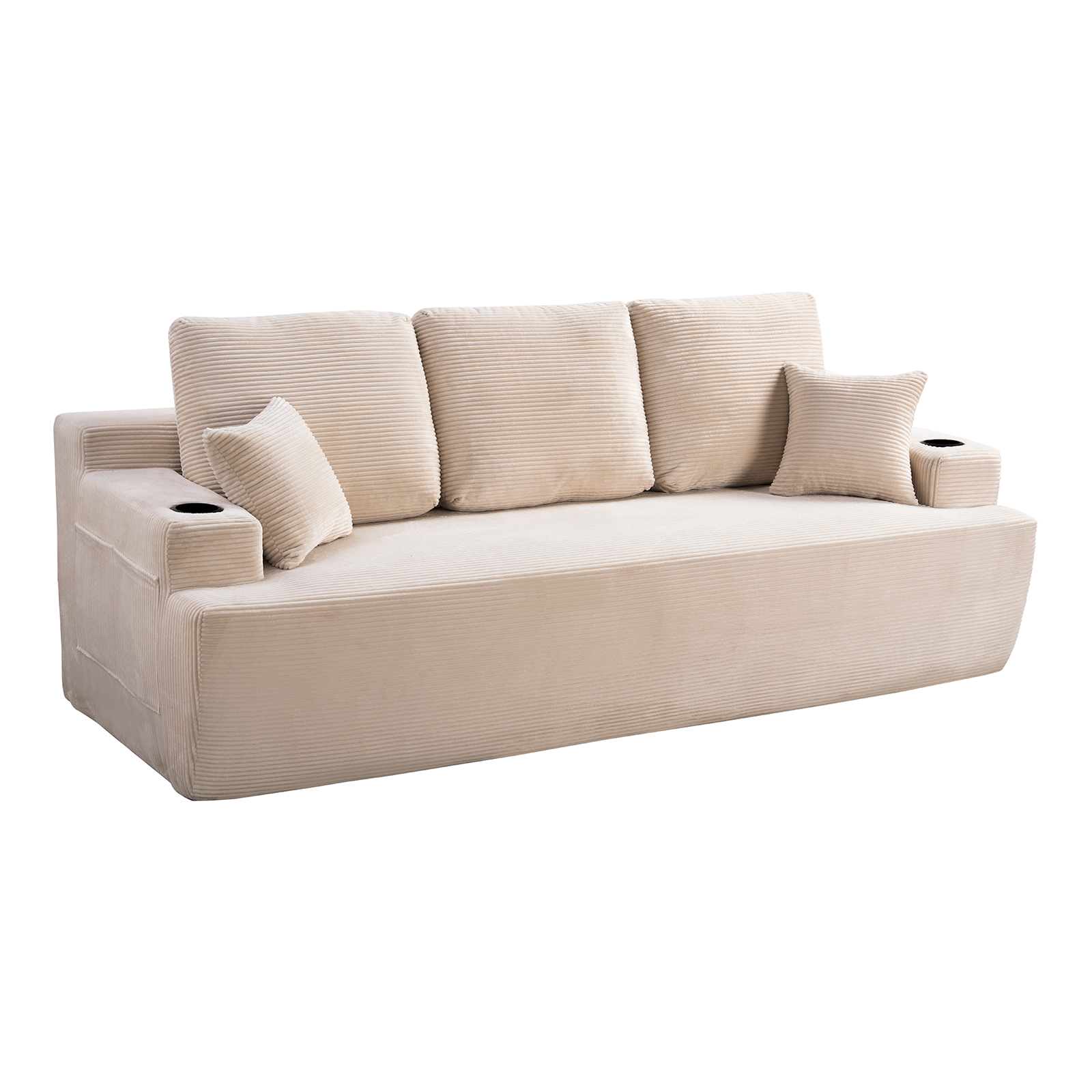 87 In 3-Seater Sofa For Living Room, Comfy Couches With Deep Seat,