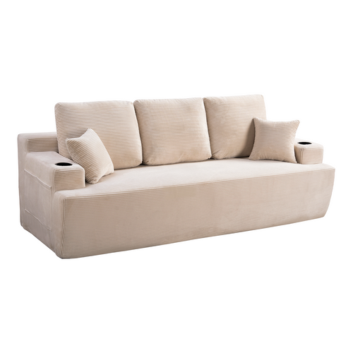 87 In 3-Seater Sofa For Living Room, Comfy Couches With Deep Seat,