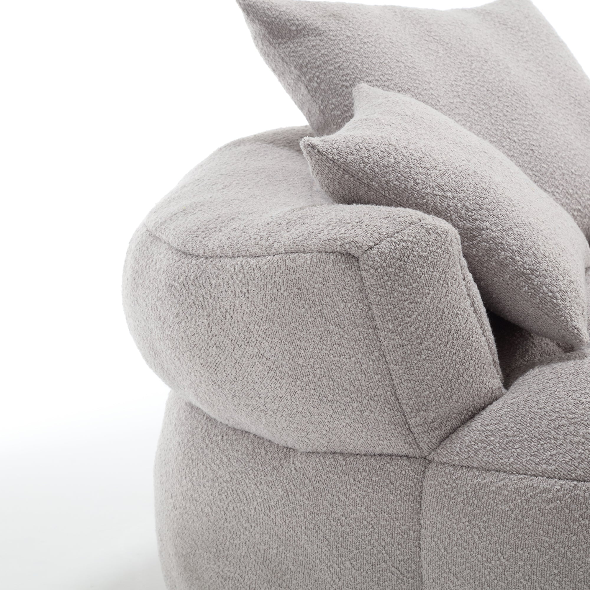 Chenille Sponge single sofa,No Assembly Required,Fluffy Modern Sleeper