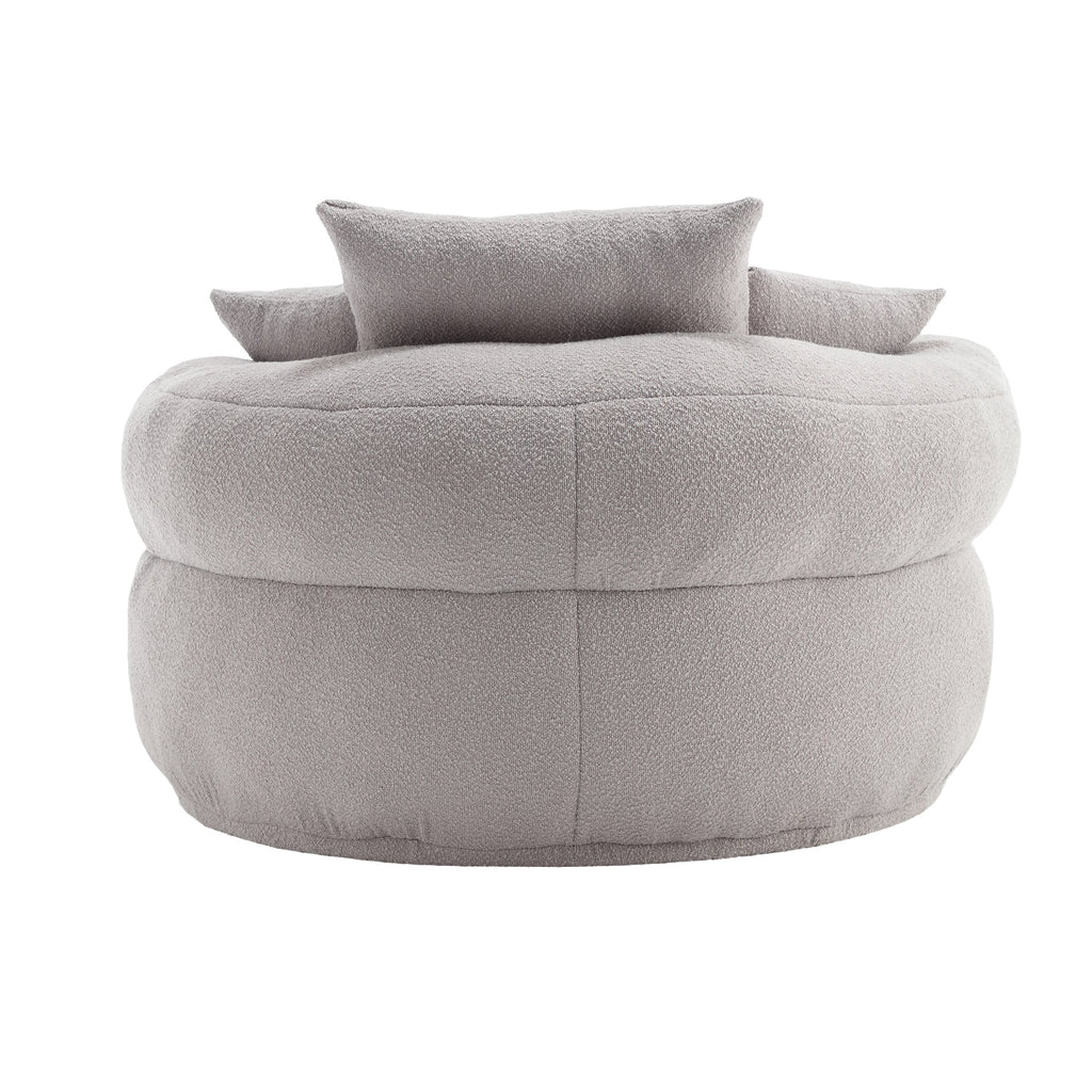 Chenille Sponge single sofa,No Assembly Required,Fluffy Modern Sleeper