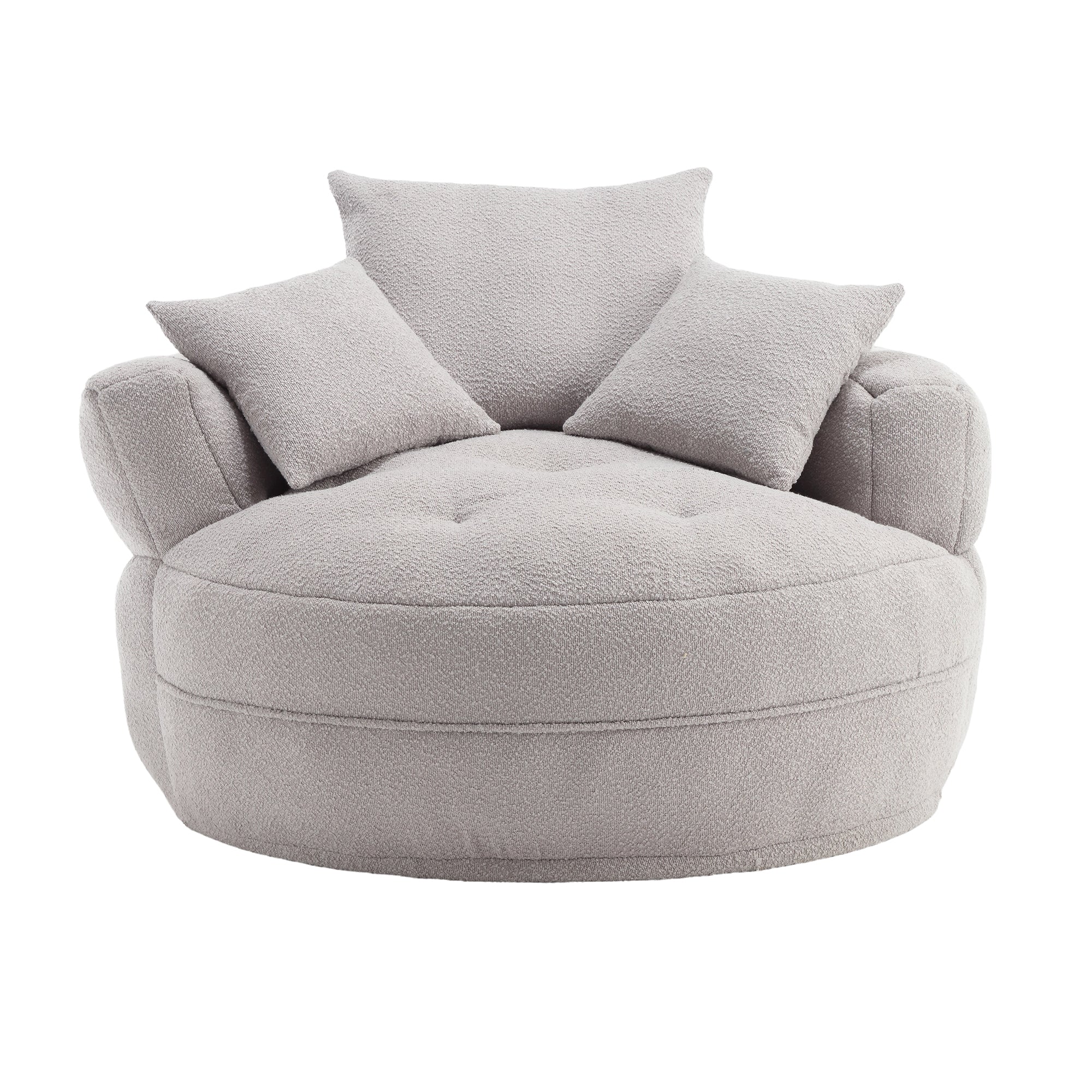 Chenille Sponge single sofa,No Assembly Required,Fluffy Modern Sleeper