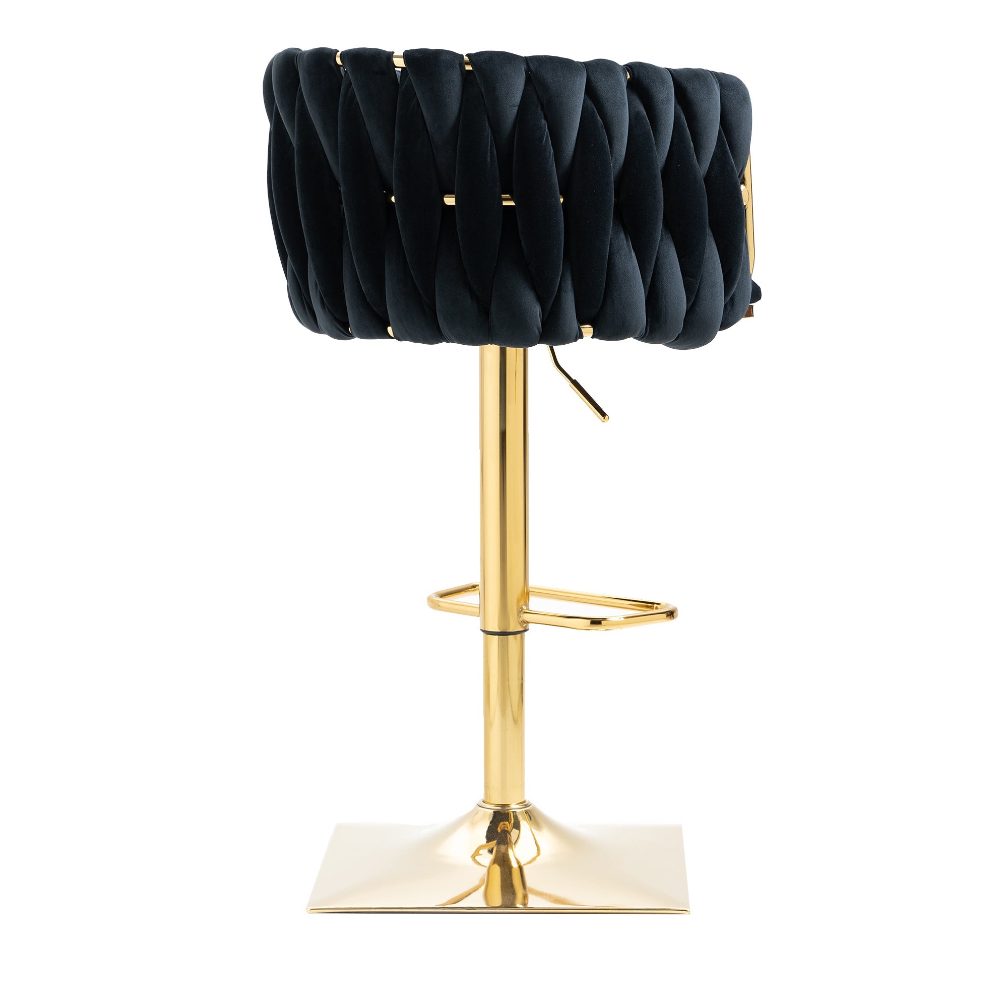 Vintage Bar Stools with Back and Footrest Counter Height Dining Chairs