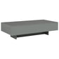 Coffee Table High Gloss Gray 45.3"x21.7"x12.2" MDF