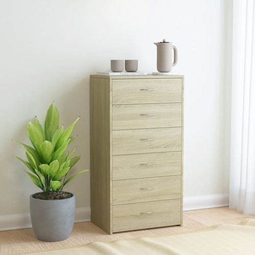 Sideboard with 6 Drawers 23.6"x13.4"x37.8" Chipboard