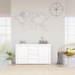 Sideboard White 47.2"x14.2"x27.2" Chipboard