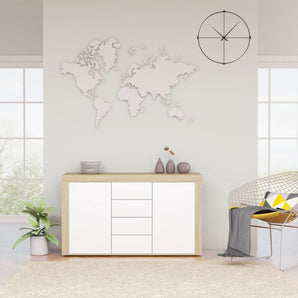 Sideboard White 47.2"x14.2"x27.2" Chipboard