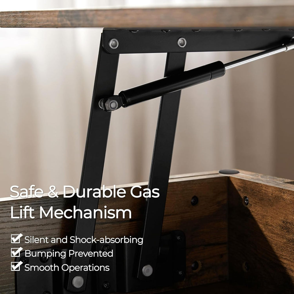 Coffee Table, 47.5In Lift Top Coffee Table with Hidden Compartment and