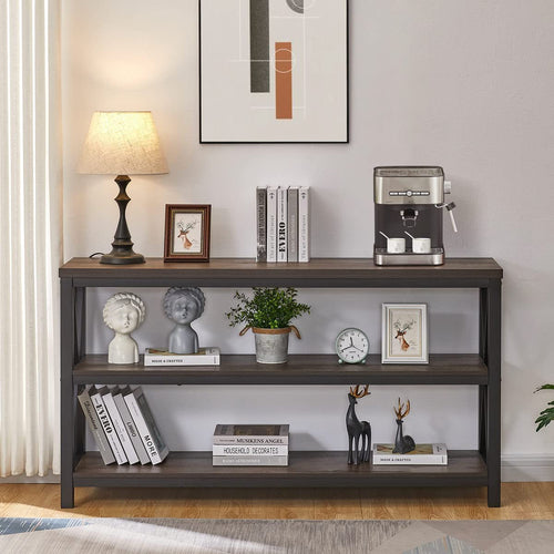 Rustic 3-Tier Console Table for Living Room