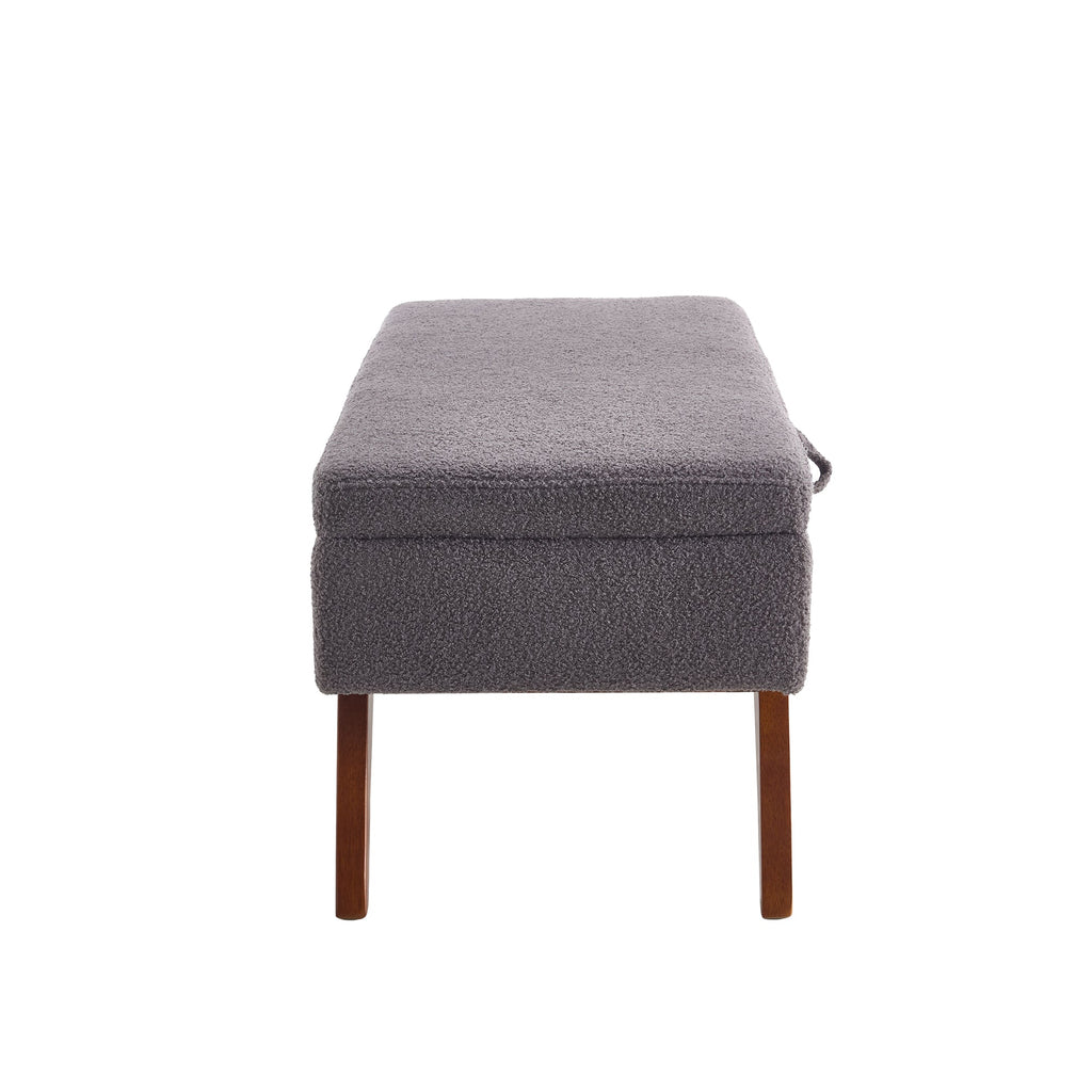 Teddy wool fabric, solid wood feet for solid weighing, and bed end