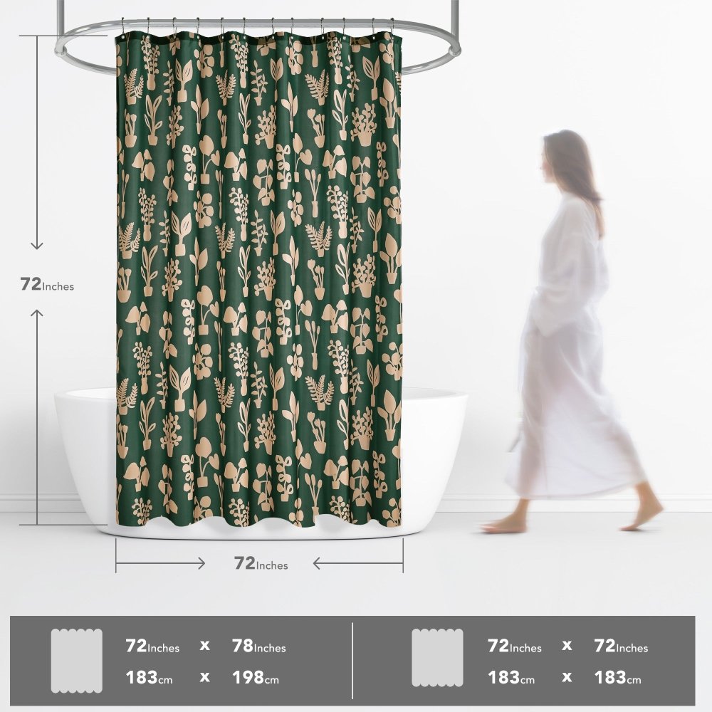 Bohome Foliage Shower Curtains