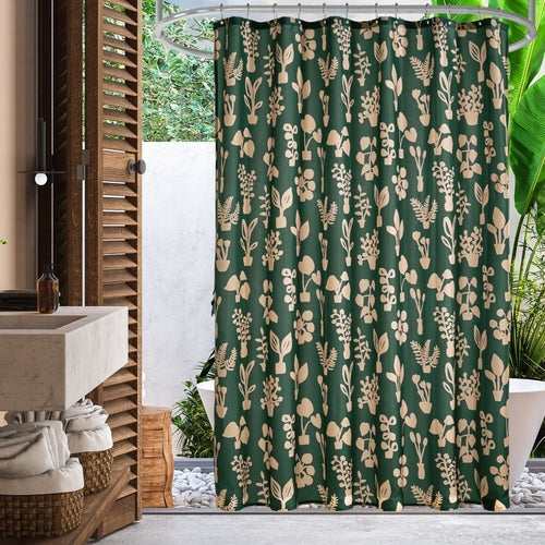 Bohome Foliage Shower Curtains