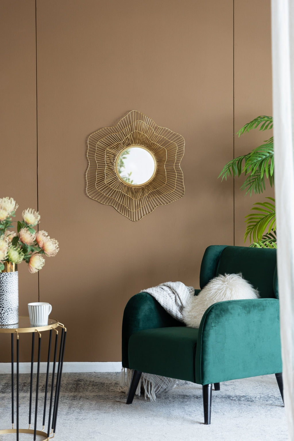 D27x2.4' Metal Mirror, Wall Mounted Mirror Home Decor for Bathroom