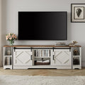 Modern Farmhouse 3 In 1 TV Stand For Up To 95 Inch TVs Wood