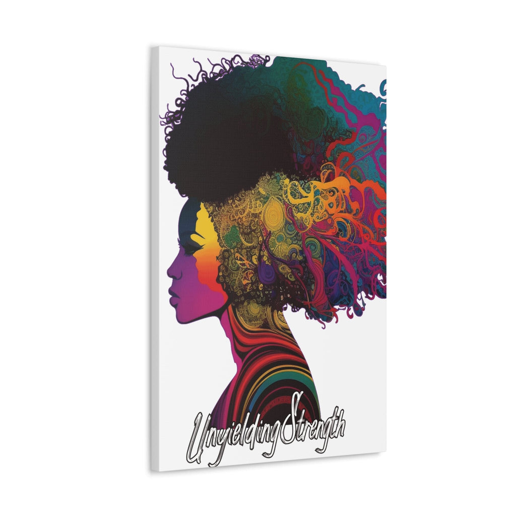 Canvas Wall Art Decor - Female Warrior Clipart Bold Essence