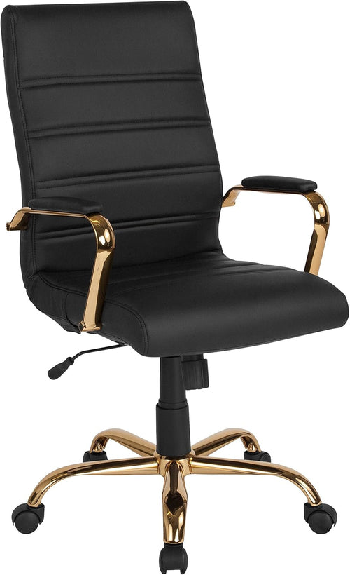 Whitney Black High Back Leathersoft Desk Chair Swivel