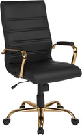 Whitney Black High Back Leathersoft Desk Chair Swivel