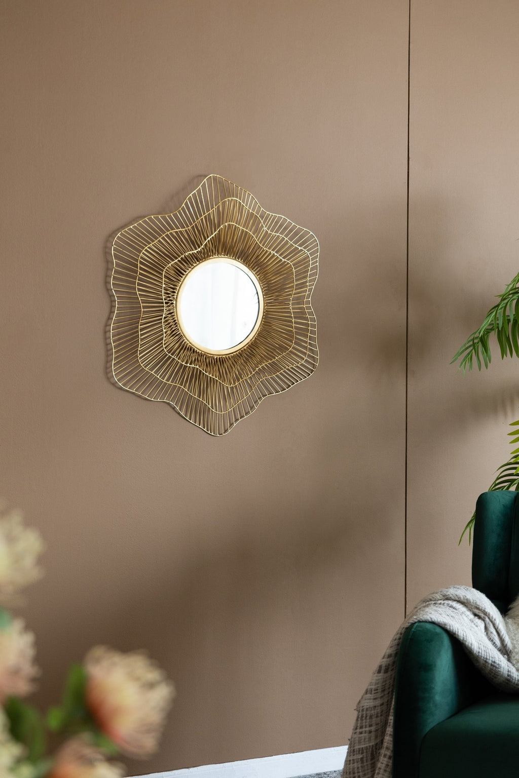 D27x2.4' Metal Mirror, Wall Mounted Mirror Home Decor for Bathroom