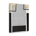 Wall Art Decor - Canvas Print Artwork - Black Grey Abstract Pattern